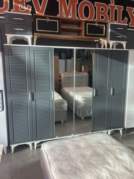 6 Kapılı MDF Vakum Kapak Gardırop